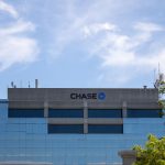 a building with a chase logo on the side of it